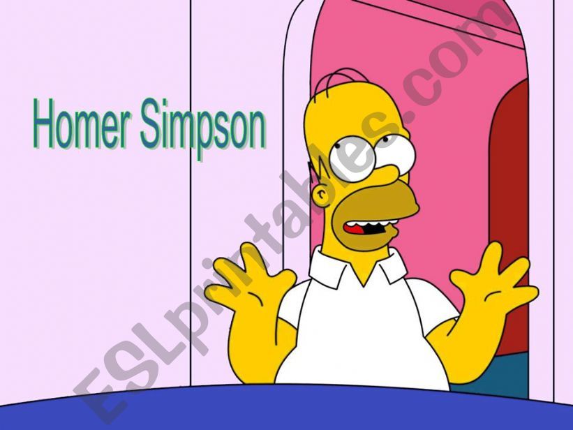 Simple Past-What did Homer Simpson do yesterday? Part 1