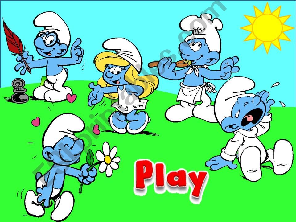 play with smurfs part 2 (consonant or vowel )