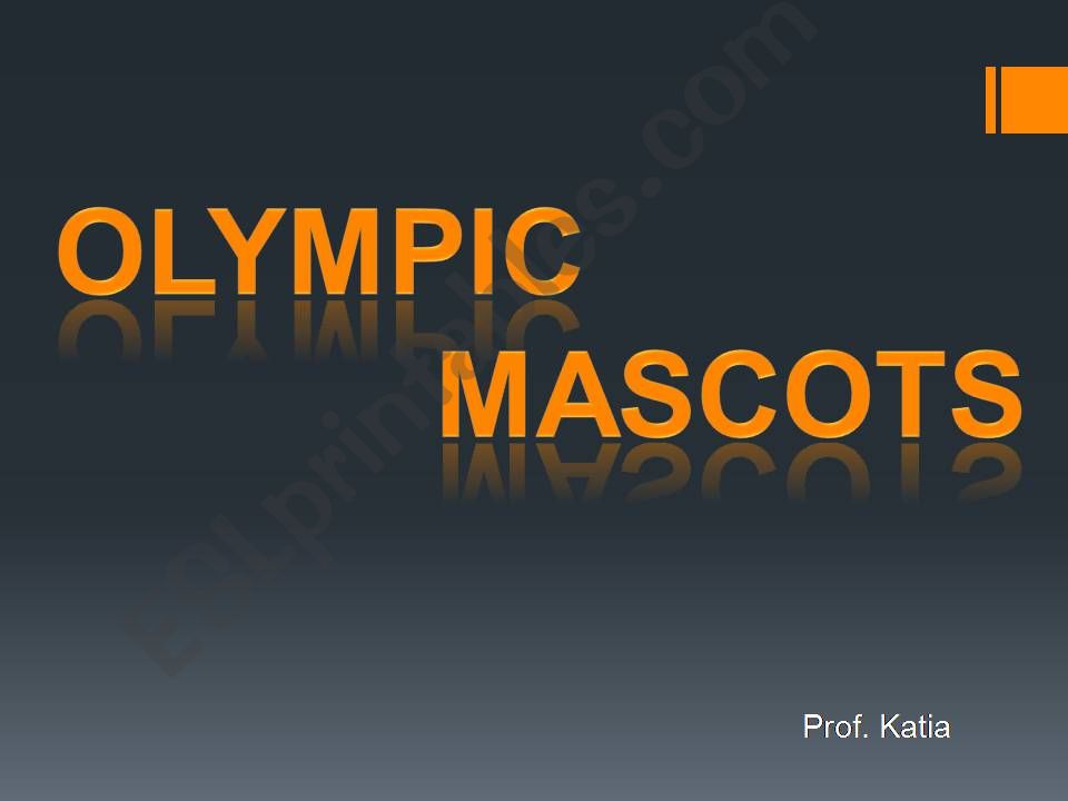 Olimpic mascots powerpoint