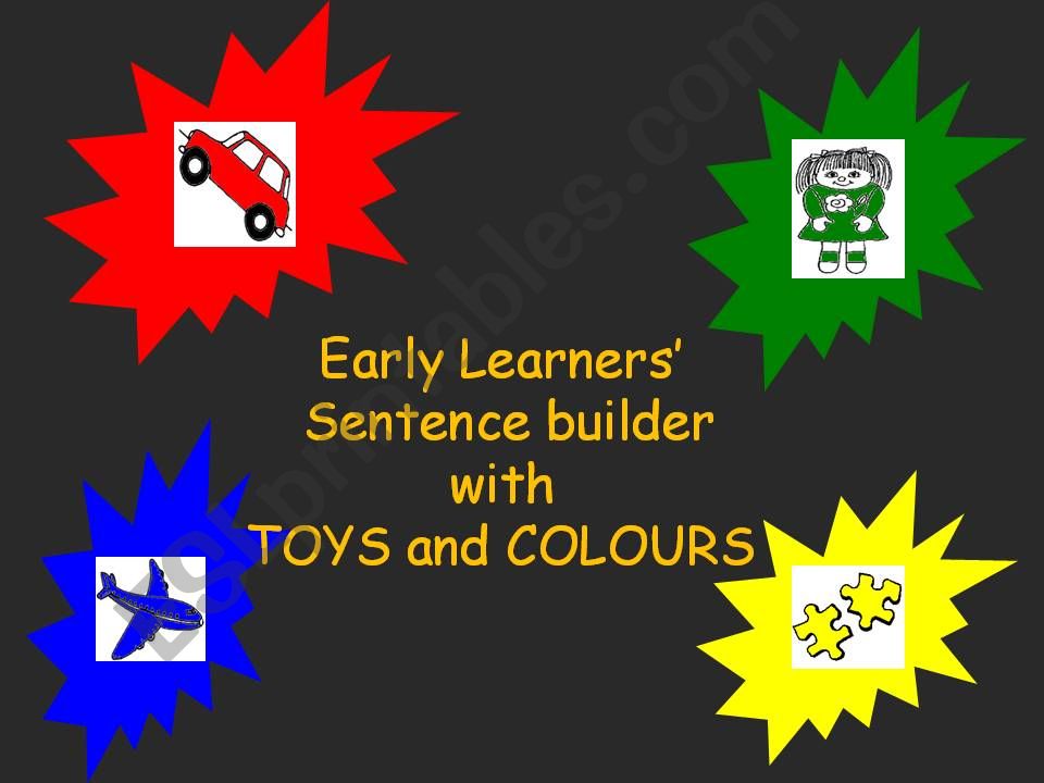 Early Learners Sentence Builder