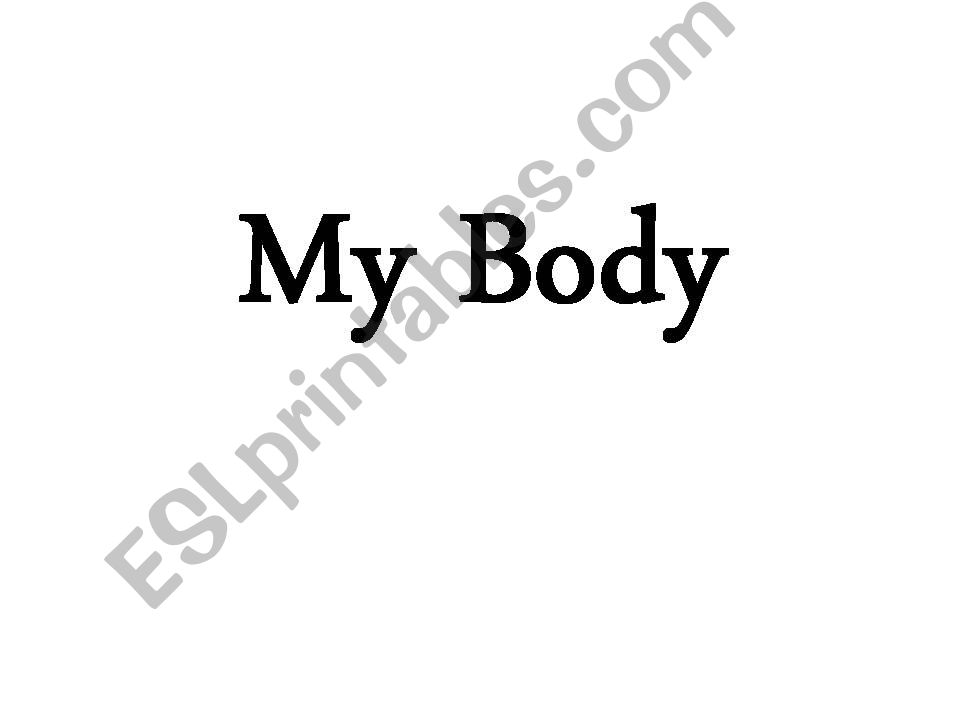 My Body powerpoint