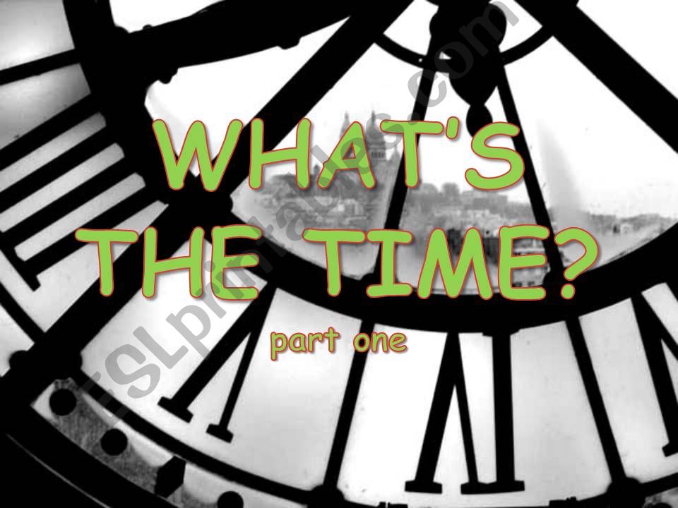 Whats the time? powerpoint