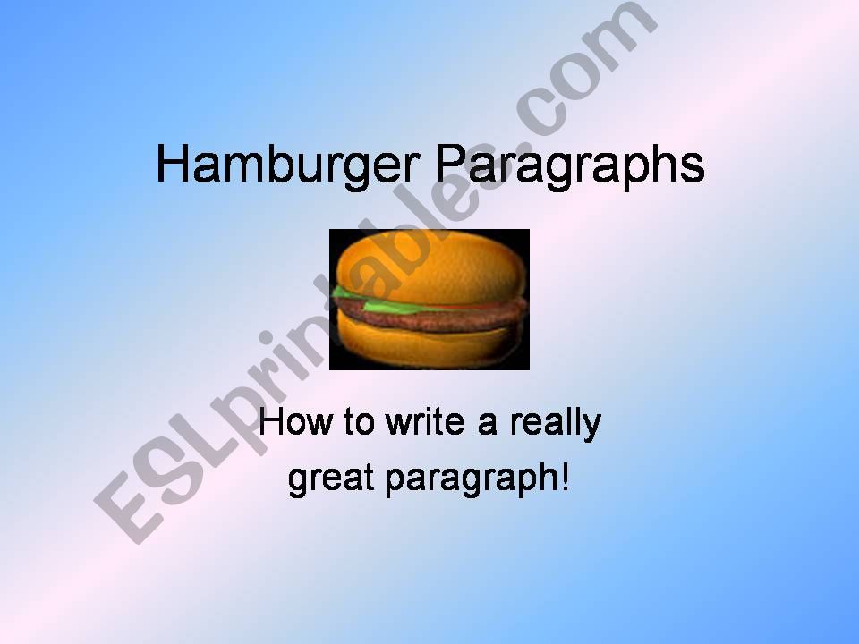 How to write a great paragraph