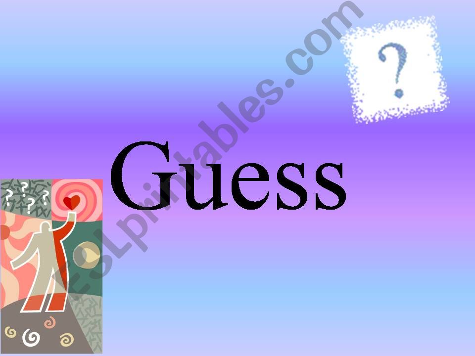 game: just guess  (occupation)