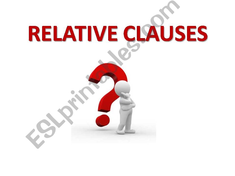 Relative Clauses powerpoint