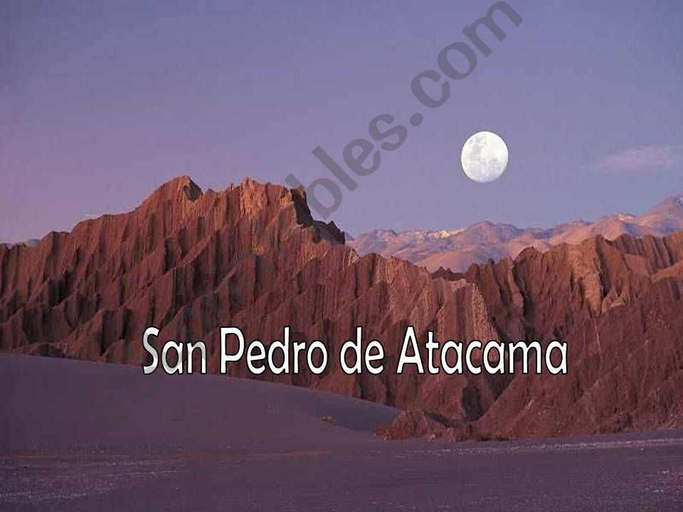 San Pedro de Atacama - Chile powerpoint