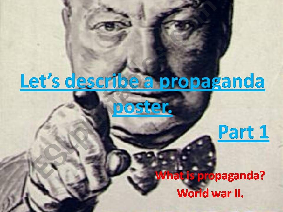 World War II : propaganda posters  Part 1