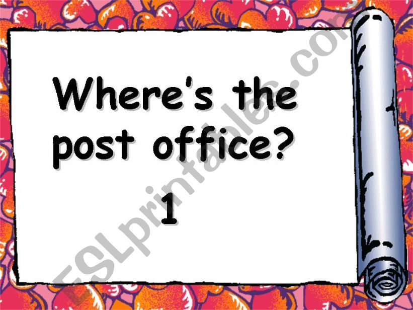 Where is the post office? powerpoint
