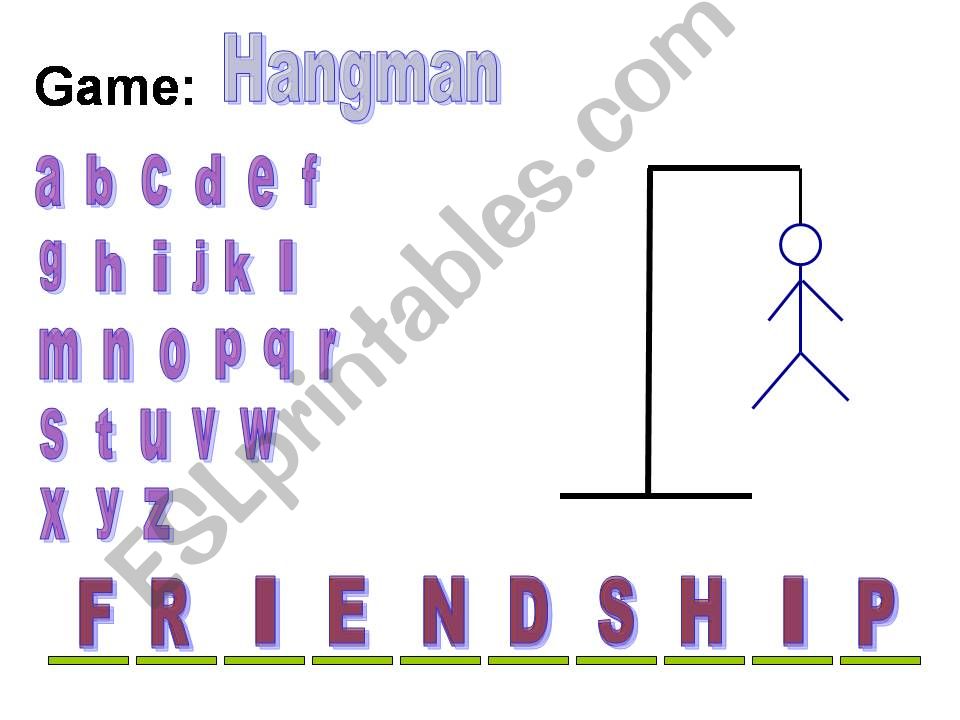 Hangman powerpoint