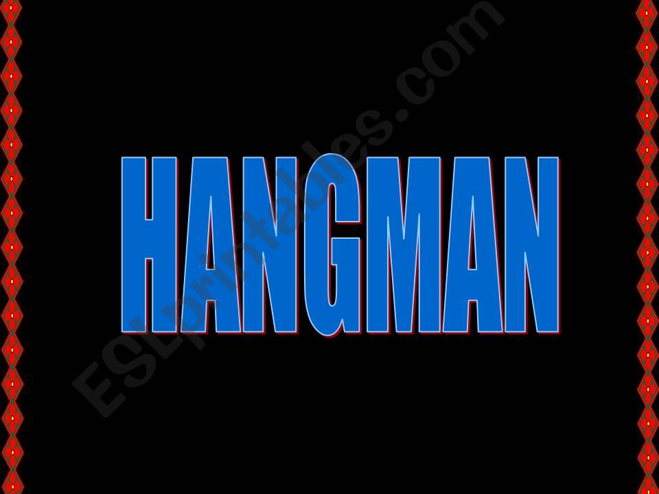 HANGMAN powerpoint