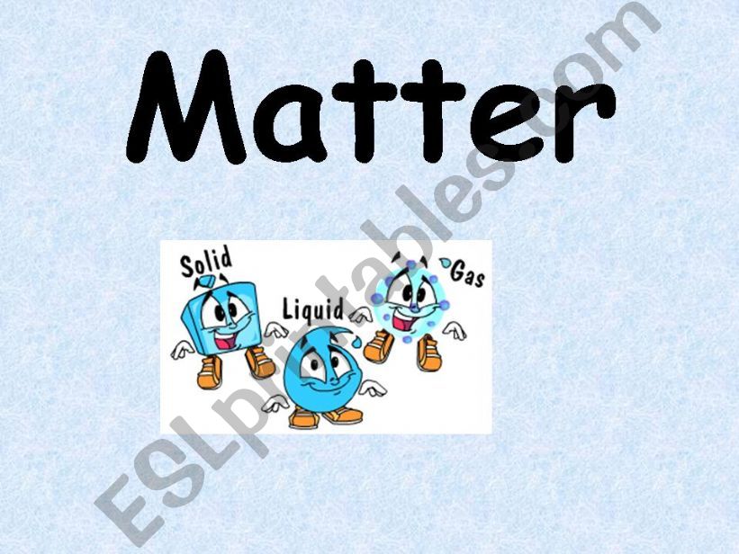 Matter and its properties powerpoint