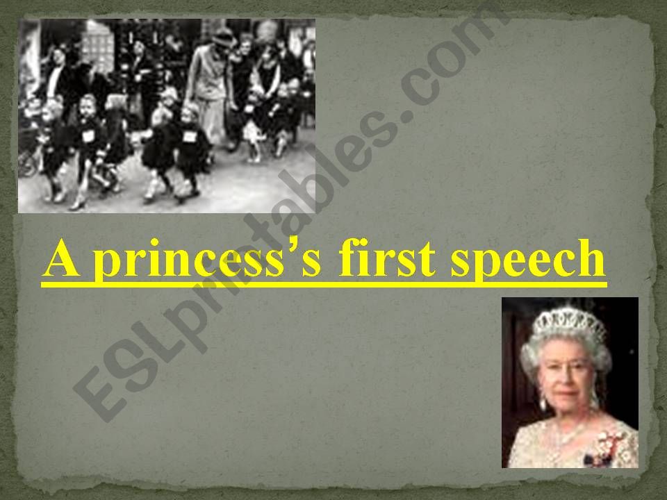 Princess Elizabeths first speech World War II 