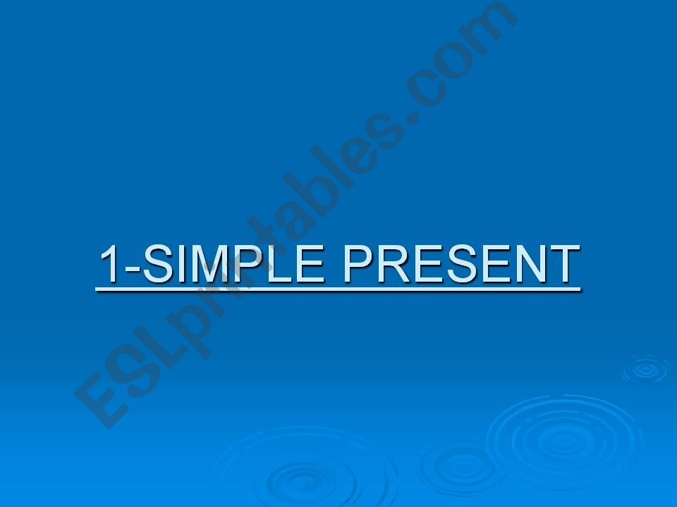 simple present powerpoint