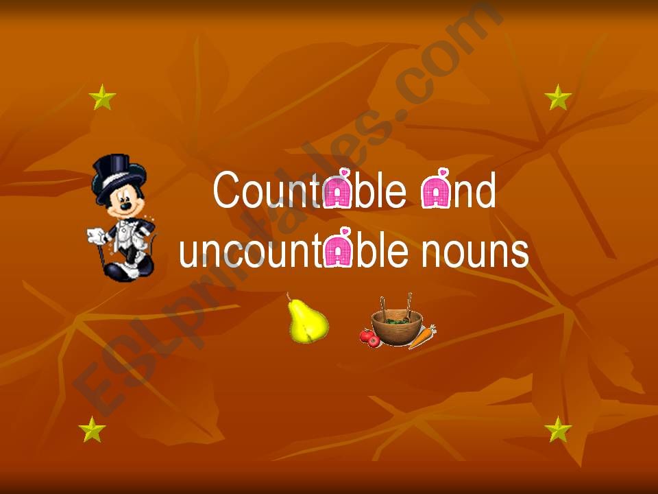 countable and uncountable nouns a(an) some