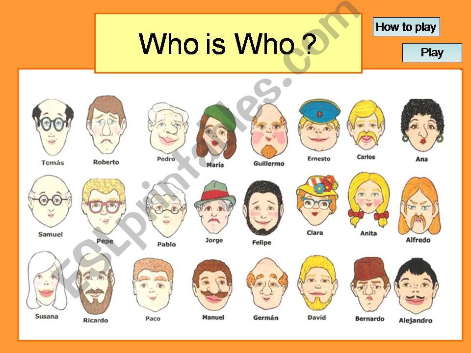Who is who ? powerpoint