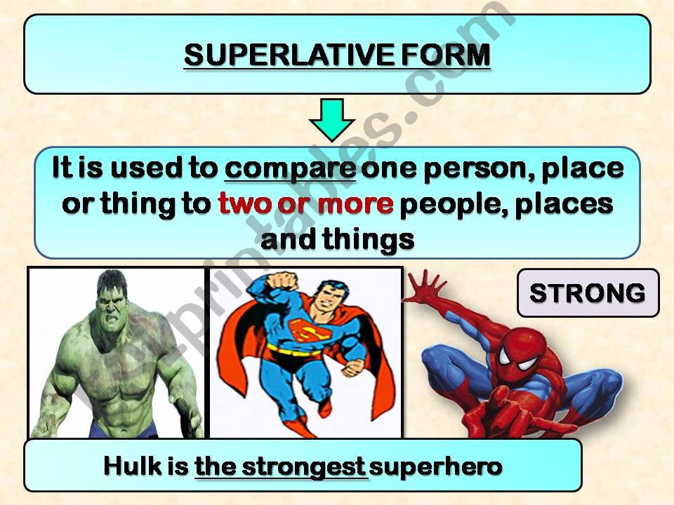 Superlative form powerpoint