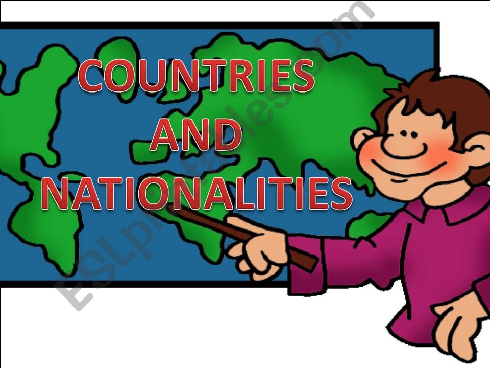 Countries and nationalities powerpoint