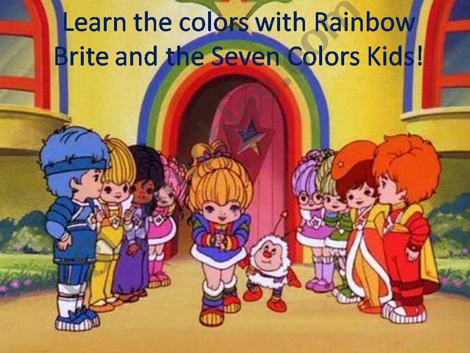 Learn the colours with Rainbow Brite!