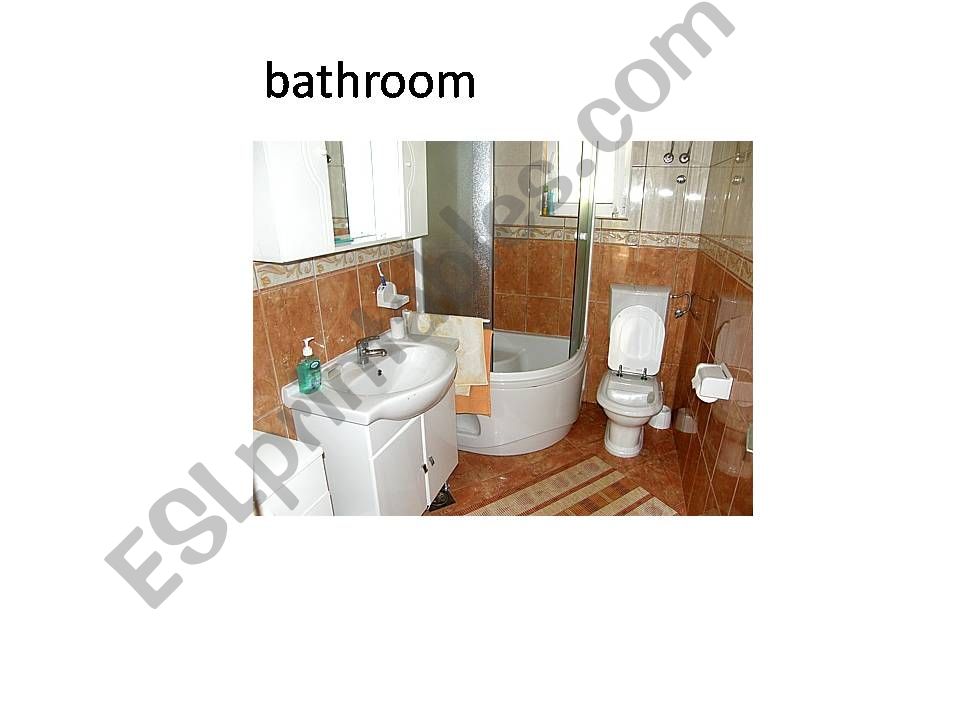 In the home vocab and prepositions