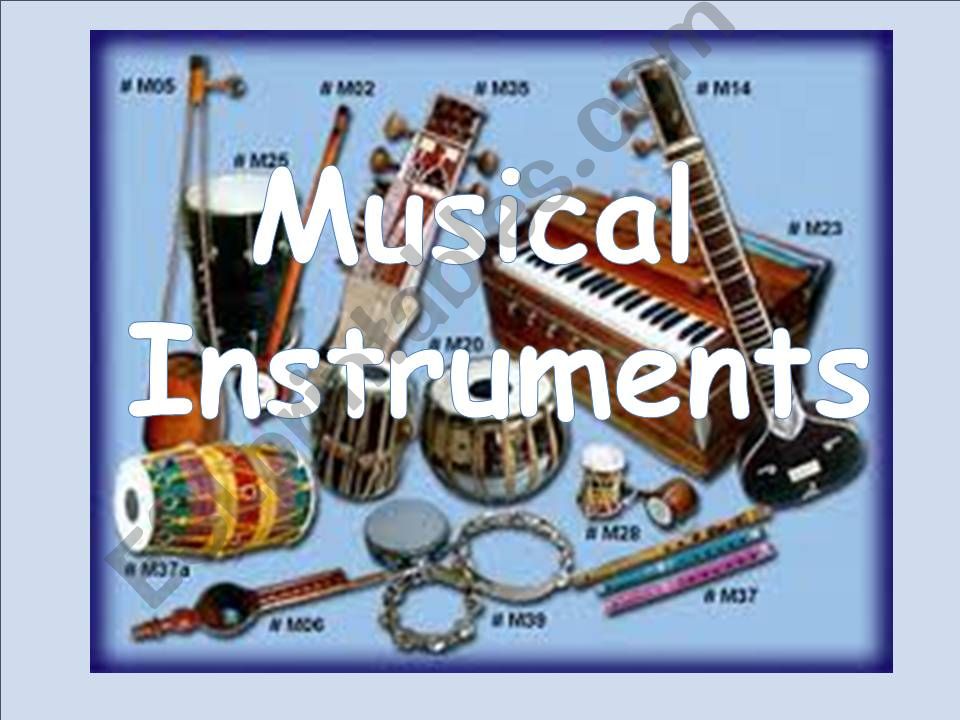 Musical Instruments powerpoint