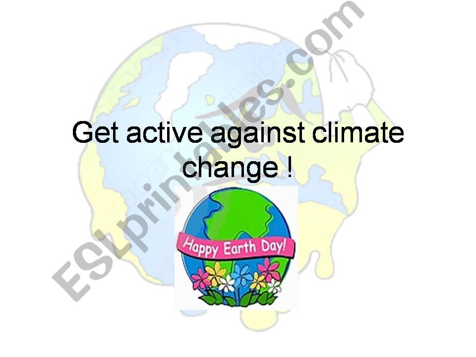 get active against climate change