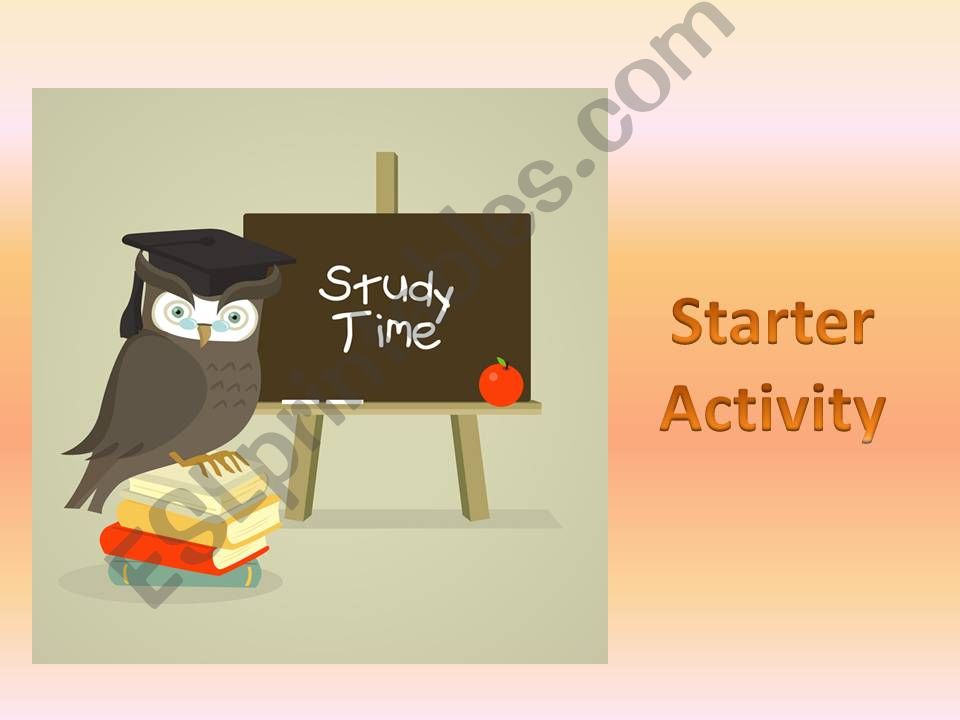 Starter Activity - Our Clothes