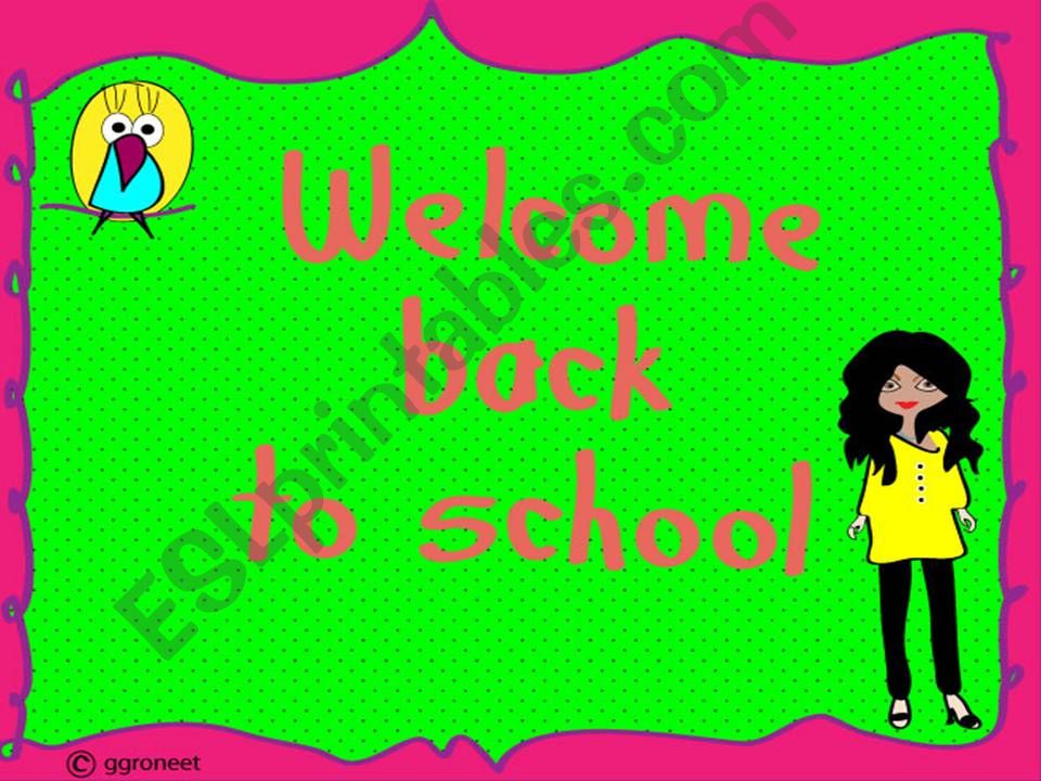 welcome back to school poster powerpoint