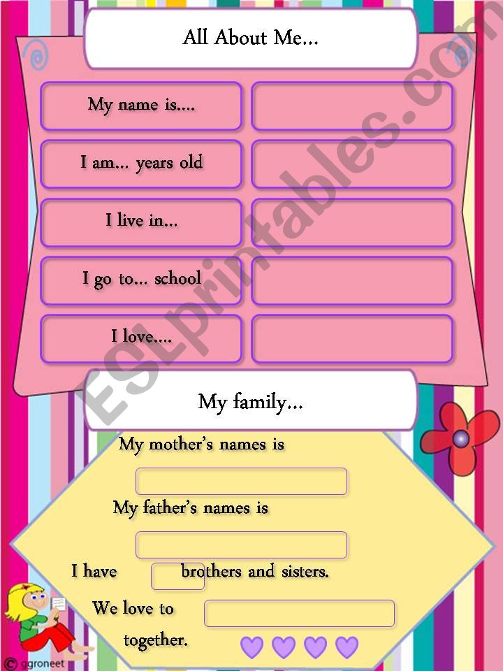 All About Me powerpoint