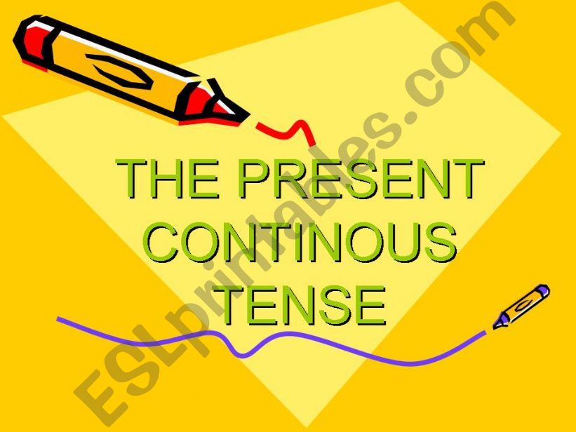 present continuous tense powerpoint