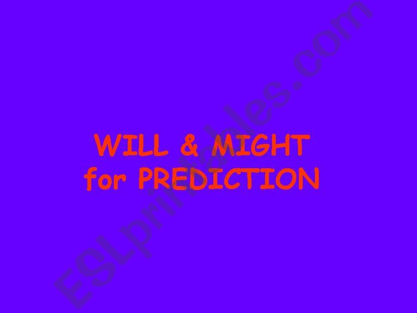 will & might powerpoint