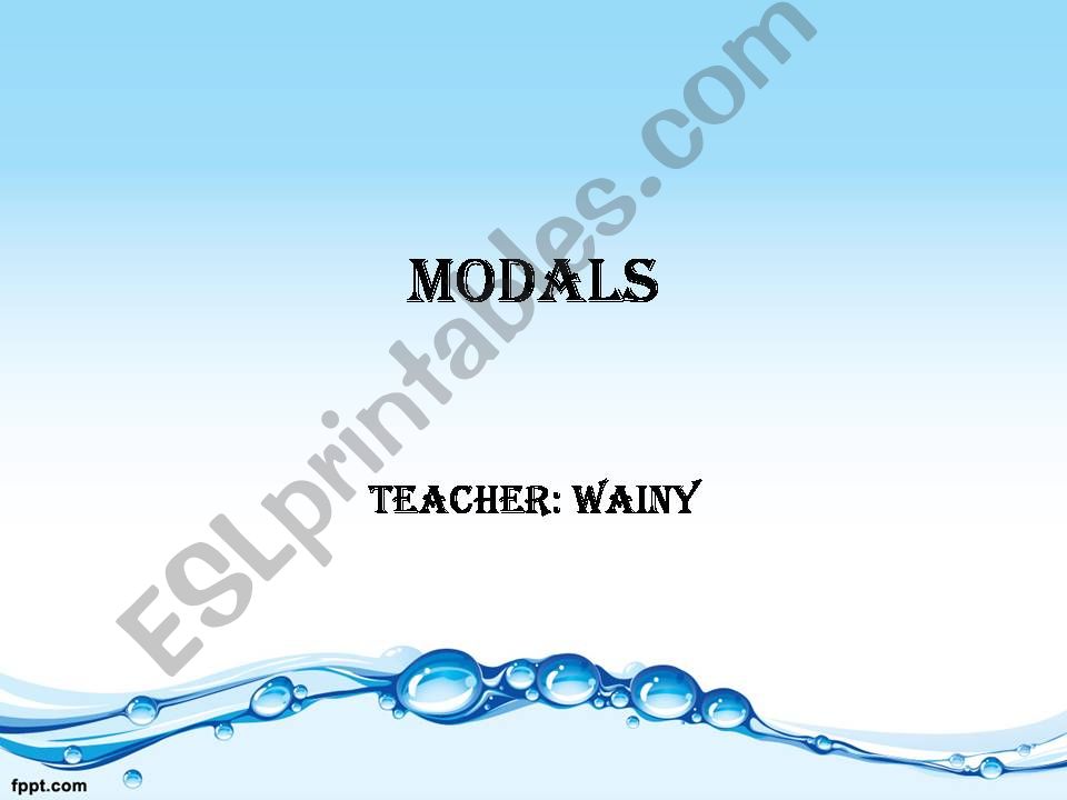 modals powerpoint