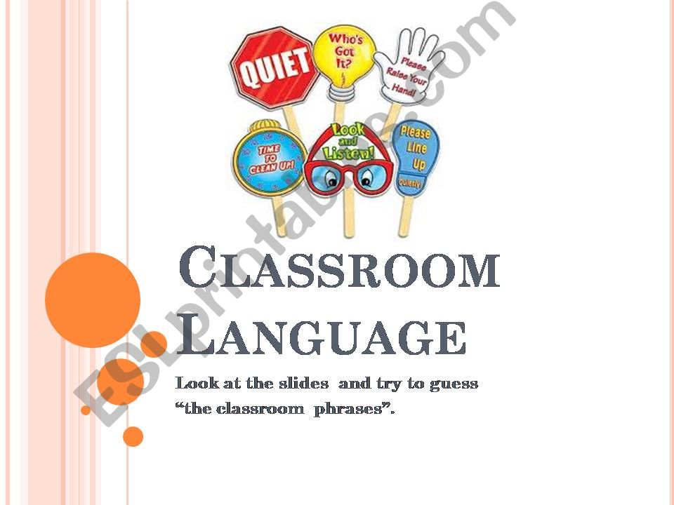 Classroom language powerpoint