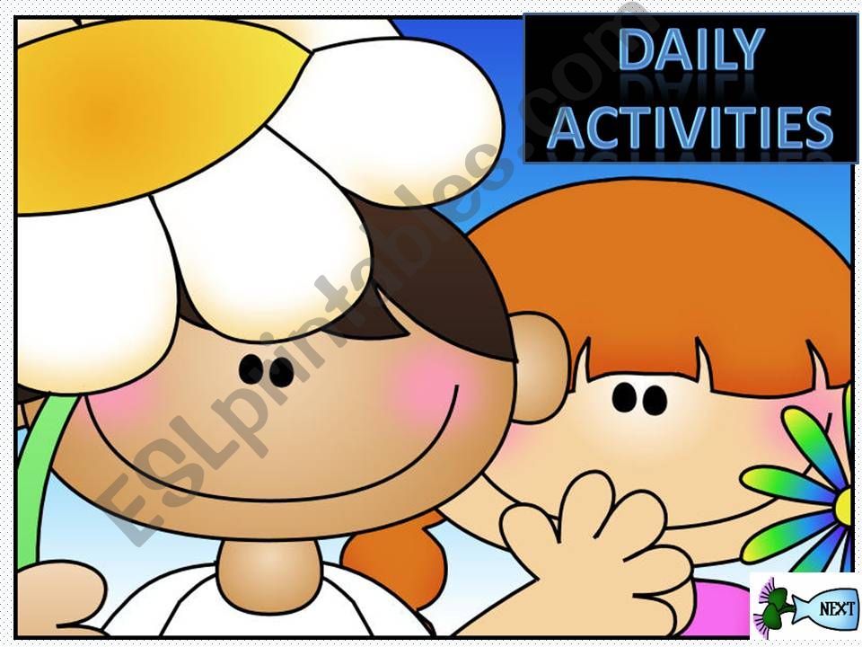 Daily Activities game (present simple)