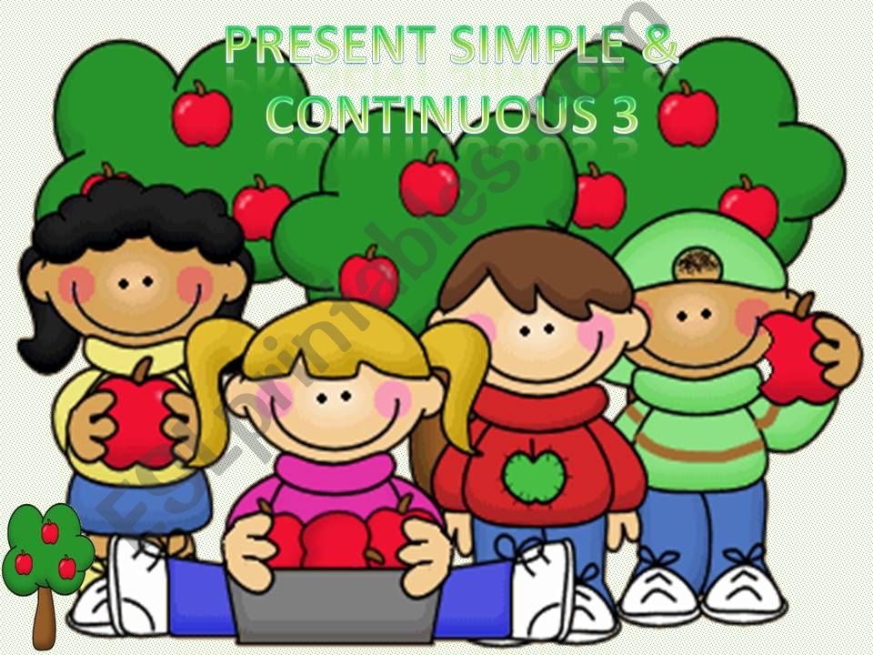 Present simple & continuous 3 (game)