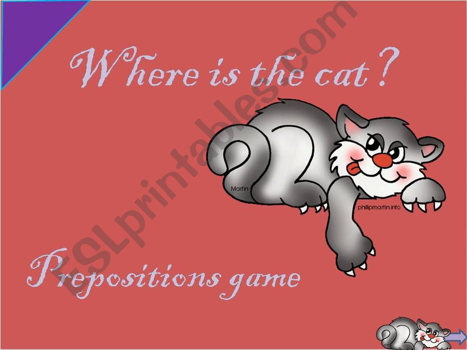 Prepositions Game - part 1 powerpoint