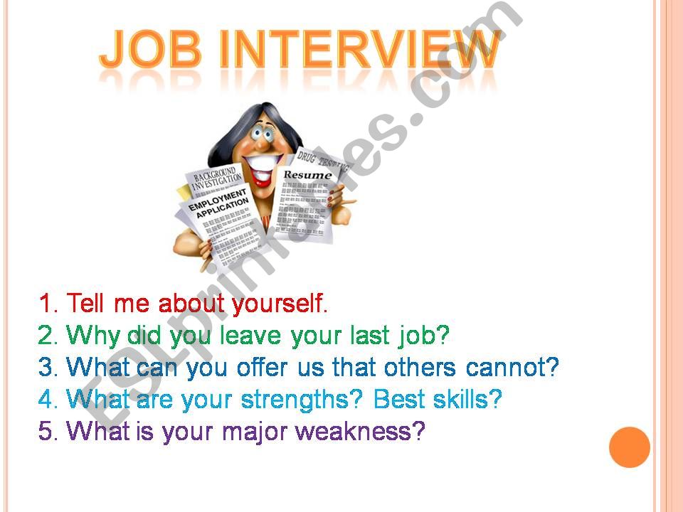 Job interview powerpoint