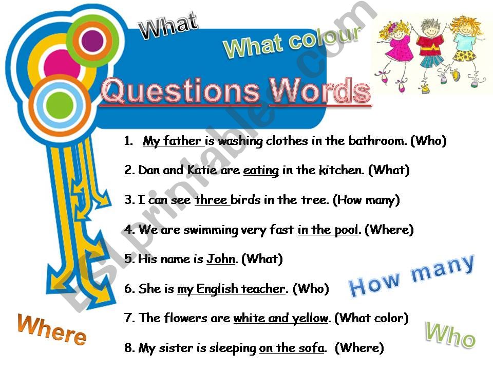 Question words powerpoint