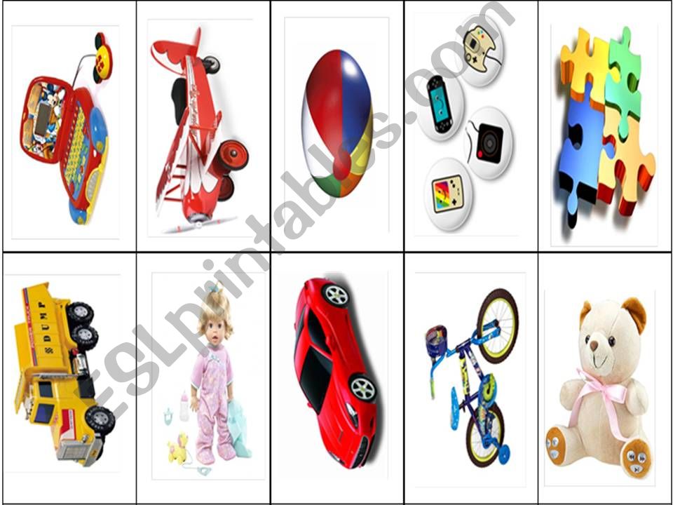 TOYS MEMORY CARDS powerpoint