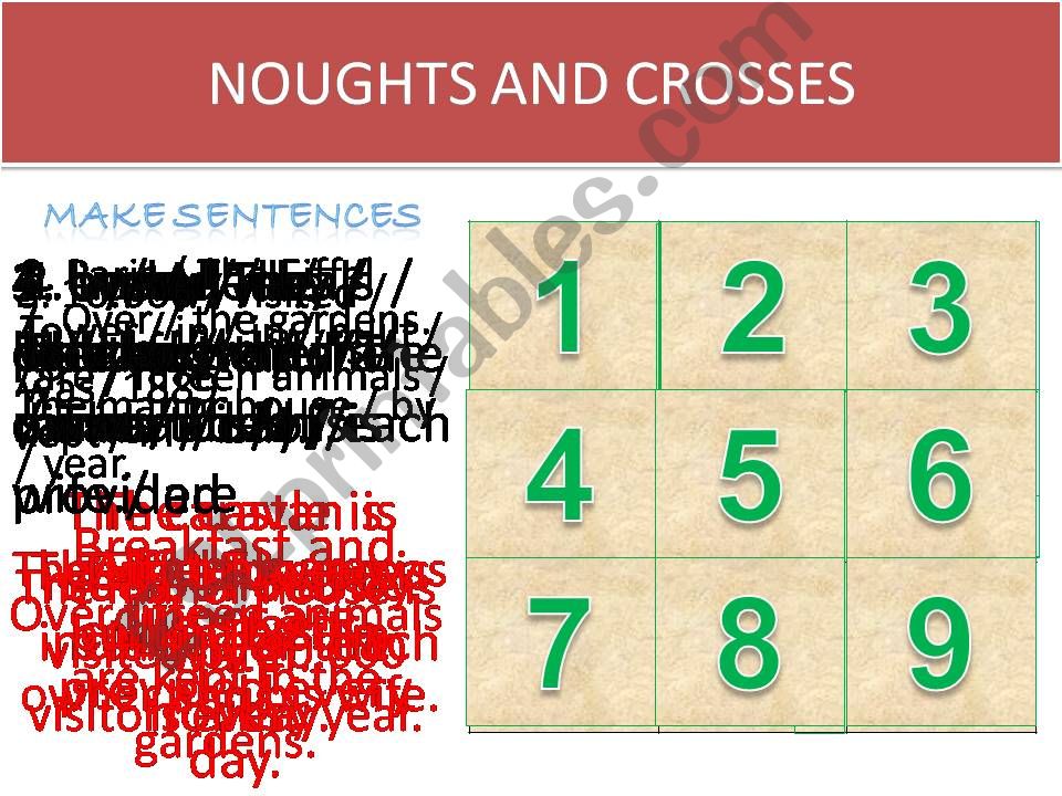 Passive review with Noughts and Crosses