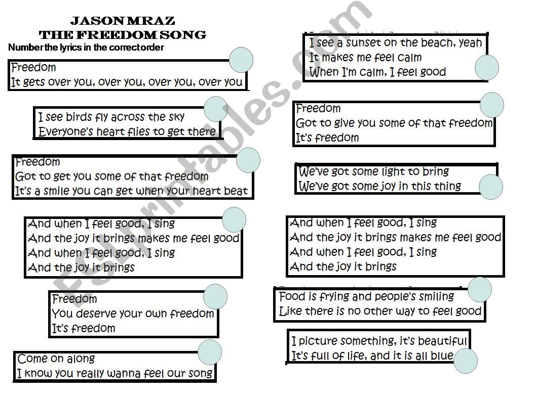 the freedom song jason mraz powerpoint