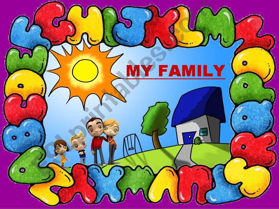 LISTENING COMPREHENSION - MY FAMILY (1) - with SOUND, ANIMATED