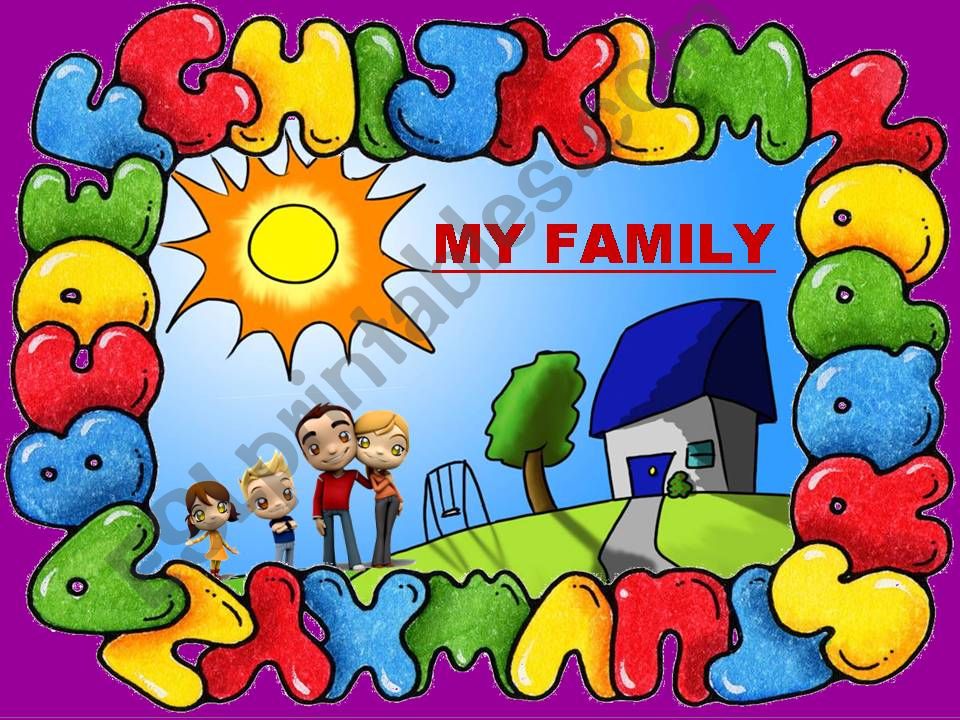 LISTENING COMPREHENSION - MY FAMILY (2) - with SOUND, ANIMATED