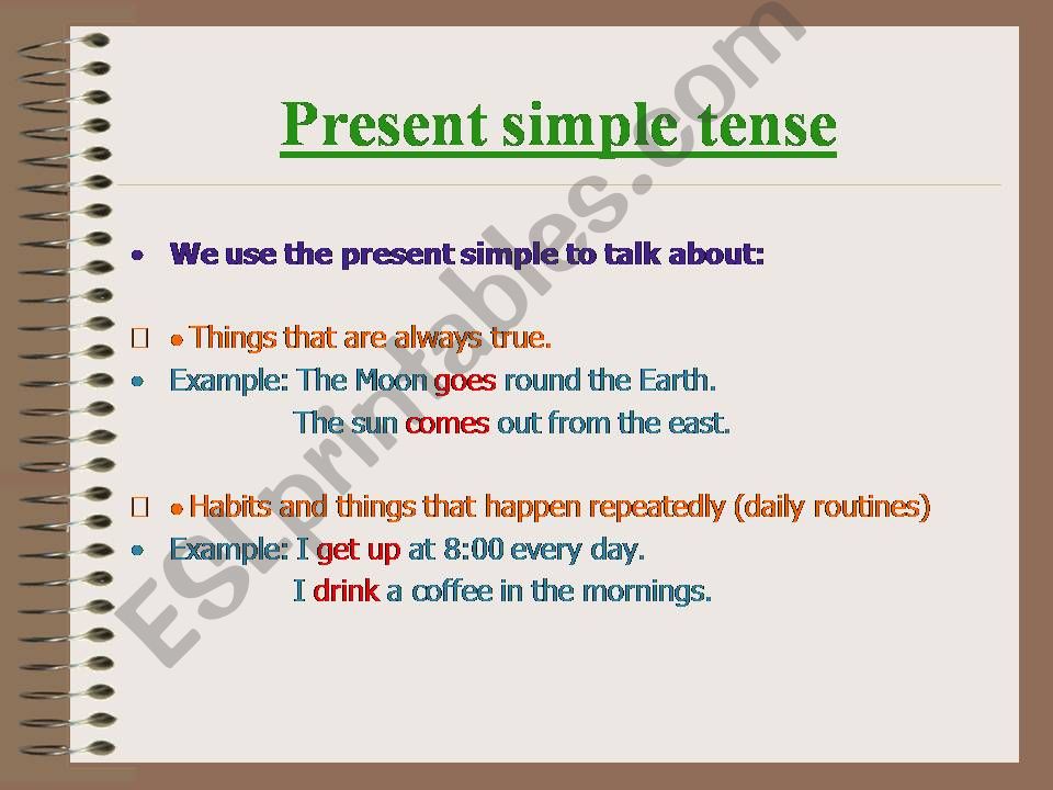 Present simple ppt powerpoint