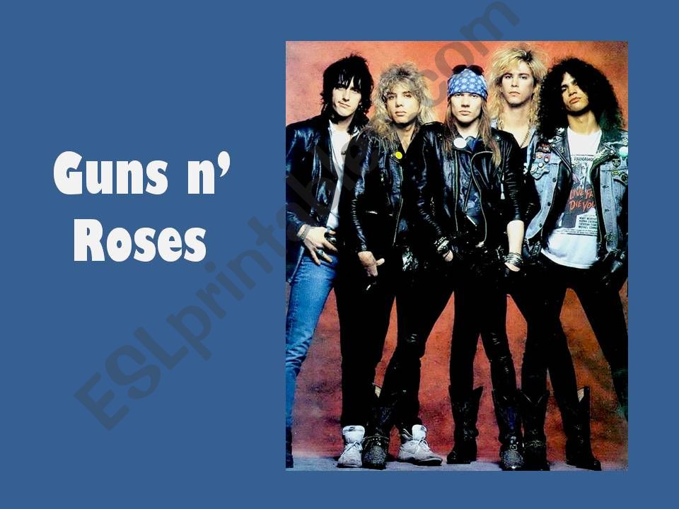 biography of Guns nroses powerpoint