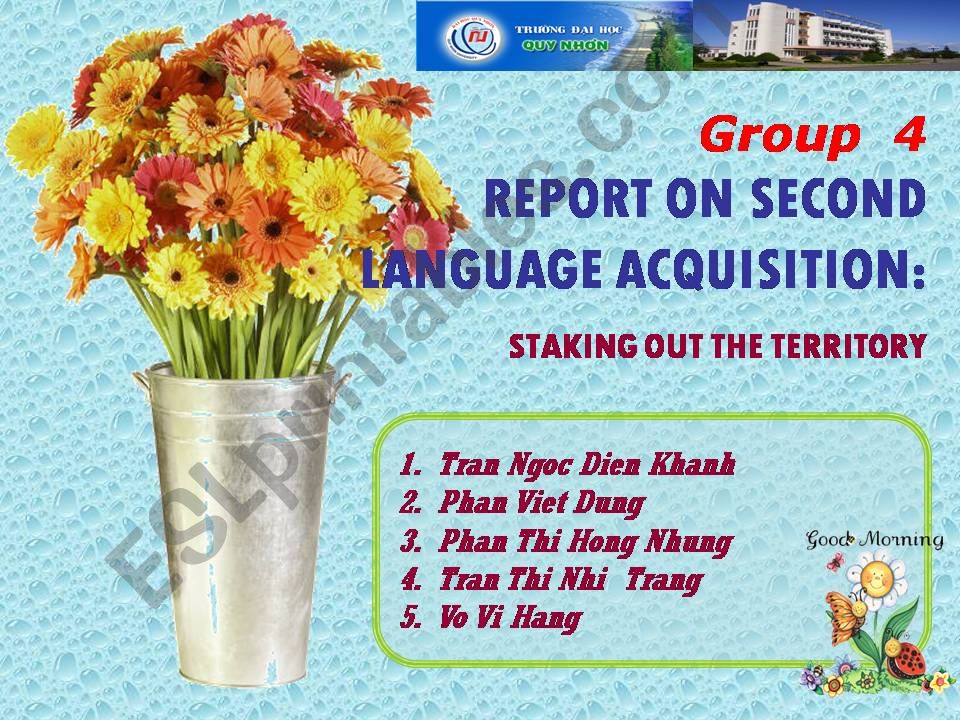 SECOND LANGUAGE ACQUISITION powerpoint