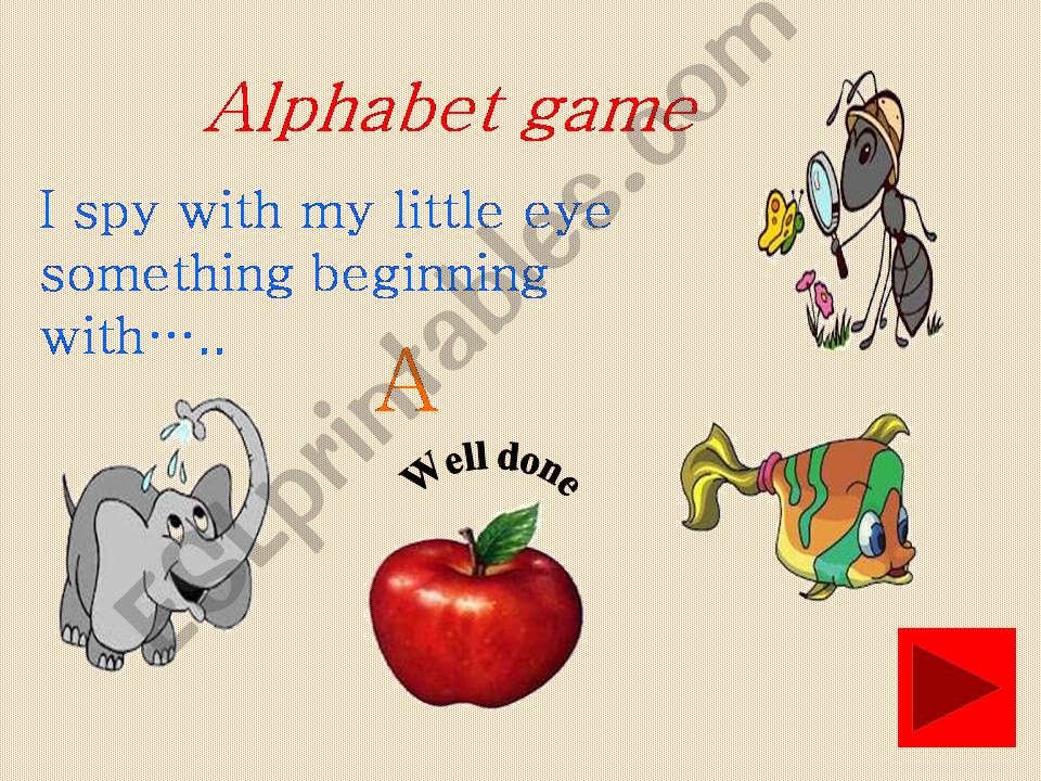 Alphabet game powerpoint