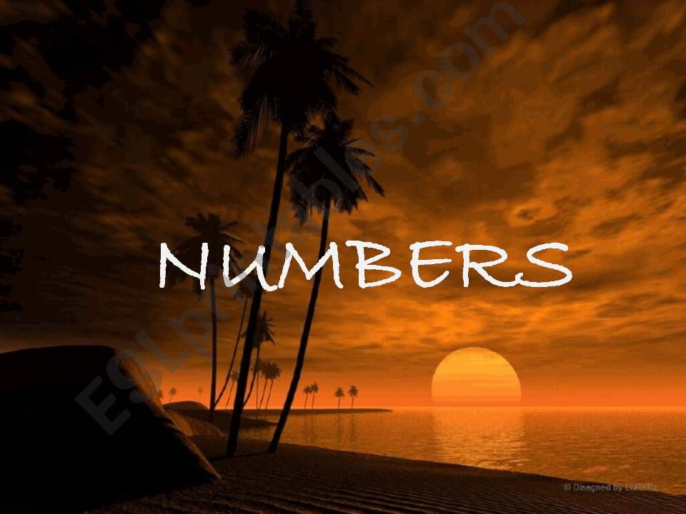 Numbers powerpoint