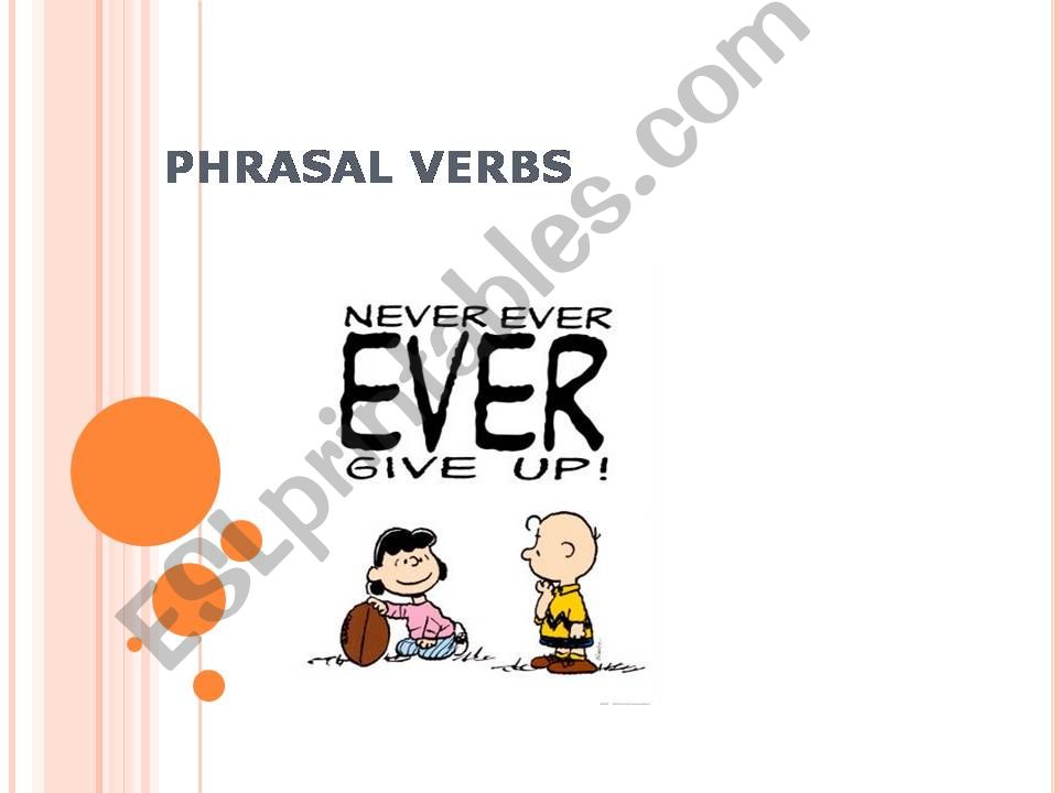 Phrasal verbs  powerpoint