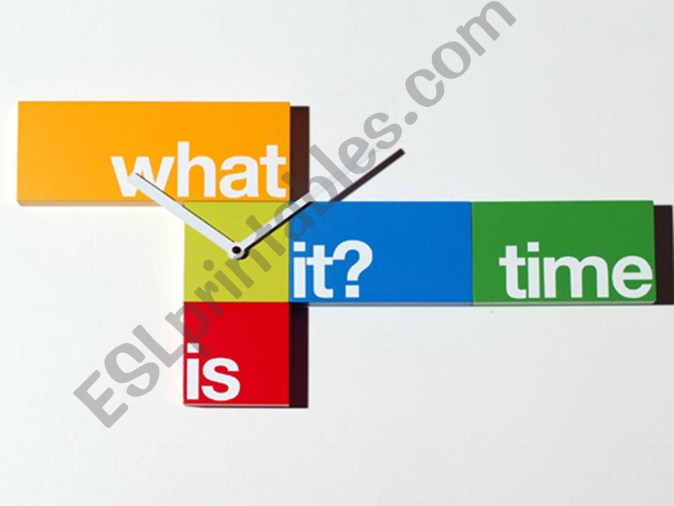 What time is it? powerpoint