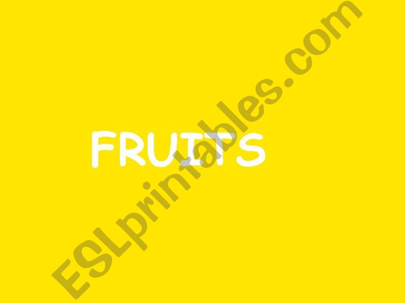 fruits powerpoint